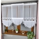Eleganckie Firany panelowe z ażurem i falbanami FR643
